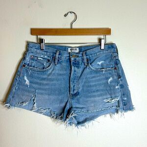 AGOLDE Parker vintage cut off shorts in swamp meet size 28
